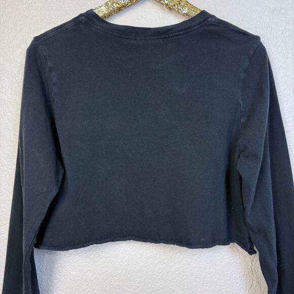 Good American • Black Long Sleeve Crop Top - Picture 12 of 13